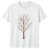 Bare Tree Watercolor Nature Trees Mens T-Shirt Womens Tee Graphic Unisex Top