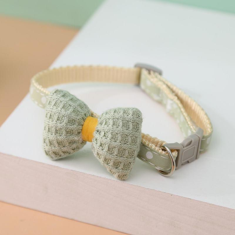 

Pet Collar Japanese and Korean Pet Supplies Bell Adjustable Dog Collar Cat Collar Cat Ornament Dog in-Ground Fence Receiver Collar Collar Green