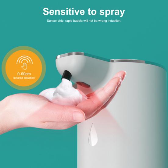Berührungsloser Flüssigseifenspender IPX5 Wasserdichtes Design 350 ml Fassungsvermögen USB Wiederaufladbar Automatische Hand