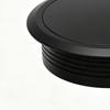 6PCS Desk Grommet 3 Inch ABS Plastic Desk Cord Cable Hole Cover Wire Organizer Caps for Home Office Computer Table Black