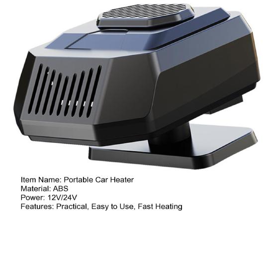 Portable Window Defroster Car Heater High Efficiency Flexible Adjustment Sturdy Construction Space Heater Windshield