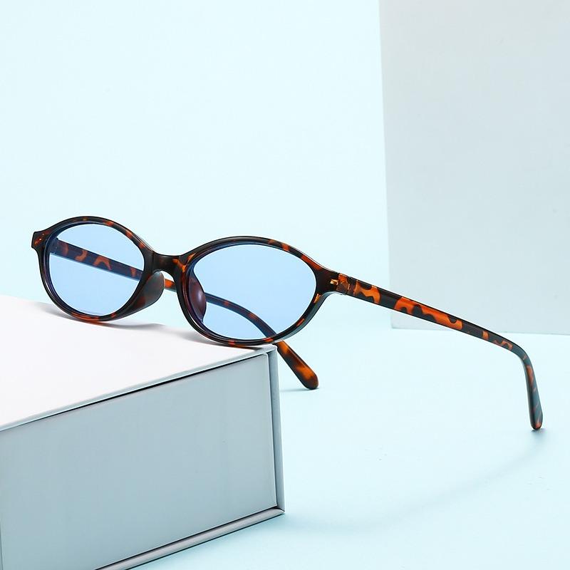 

Retro Oval Frame Sunglasses Fashion Women Trendy Small Frame Sunglasses Cat Eyes Punk Sunshade Sun Protection UV400 Glasses