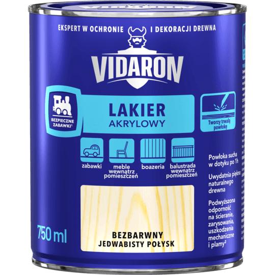 Vidaron Lakier Akrylowy Bezbarwny 0,75L
