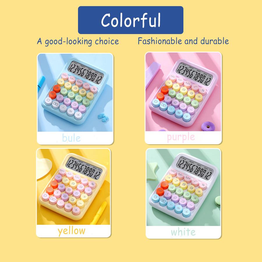 12 Digit Large Screen Calculator for Students Office Financial Calculator Back To School Teaching Supplies Financial Accounting Tools