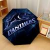 Penrith Panthers Print Auto 8?Ribs Folding Umbrella Wind Resistant Lightweight Automatic Umbrella For Daily Travel