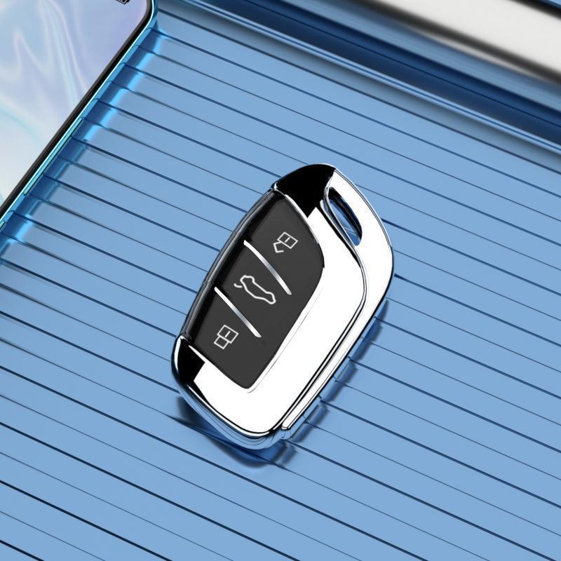 MG HS Key Cover: Full Protection, High-Grade Luxury Shell with Chain