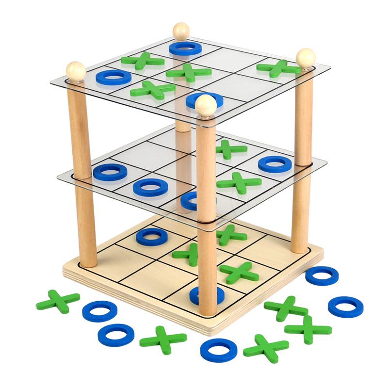 3D Tic-Tac-Toe Connect Four: Logical Thinking Board Game for Kids and Adults