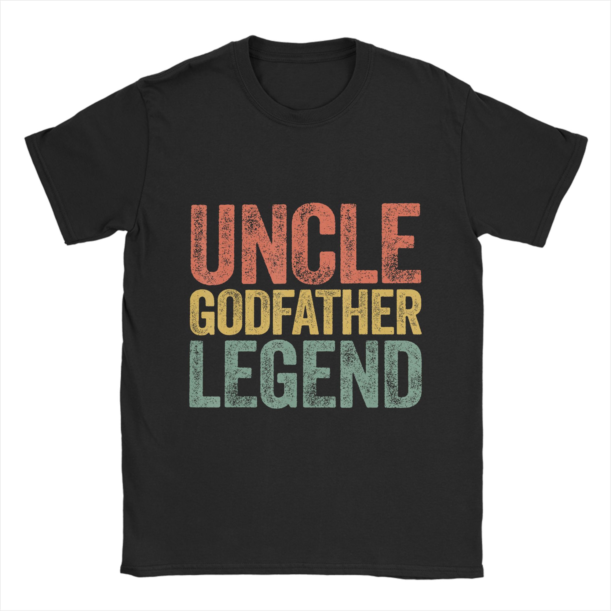 

Uncle Godfather Legend T Shirt Beach Fashion T-Shirts Men Cotton Comfortable Plus Size 5XL Tees Short-Sleeved Y2K Fun Tshi... S разноцветный