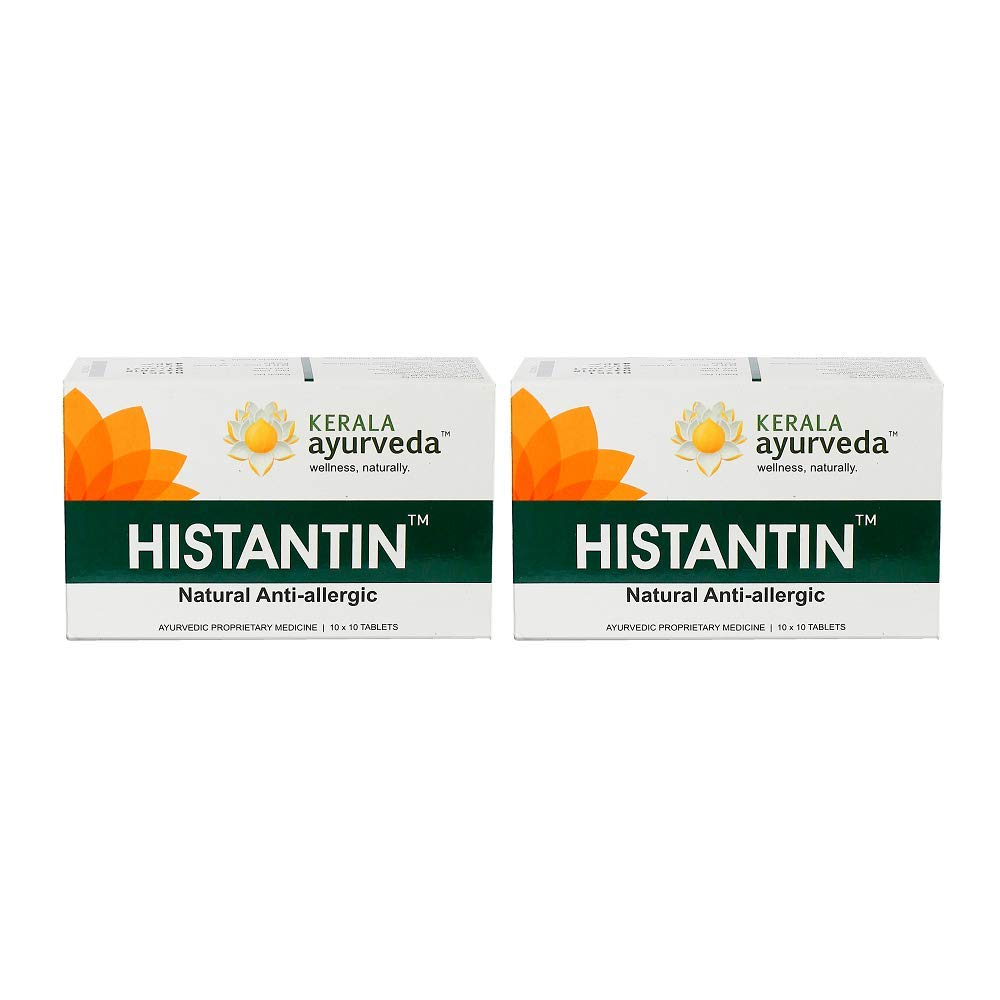

Kerala Ayurveda Histantin 100 Tablets Non-Drowsy Anti-Allergic Support for Seasonal Respiratory Relief Pack of 2