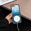 With Glass Protective Film Magsafe Magnetic Wireless Charging Case For Samsung Galaxy Z Flip 7 Flip6 Flip5 Cloth Full Cover