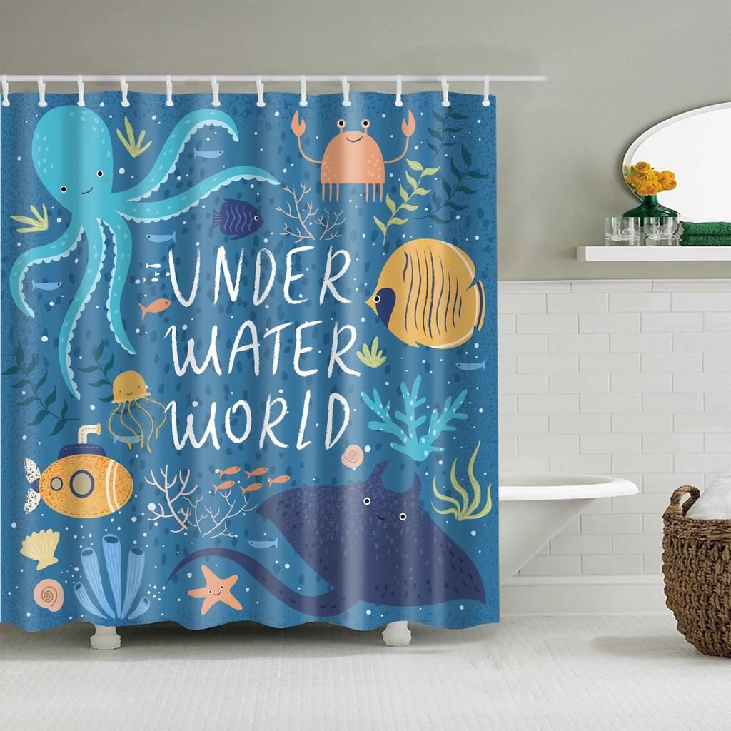 Wild Animals Bath Curtains Lion Leopard Cat Bathroom Decorative Shower Curtains Bathtub Decoration Bath Curtains