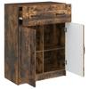 Sideboard Smoked Oak 66 x 34.5 x 87 cm Wood Based Material
