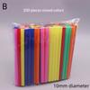 100Pack Colorful Reusable Pp Wide Straws For Milk Tea Shakes & Popsicles Food-Safe Durable Drink Accessories
