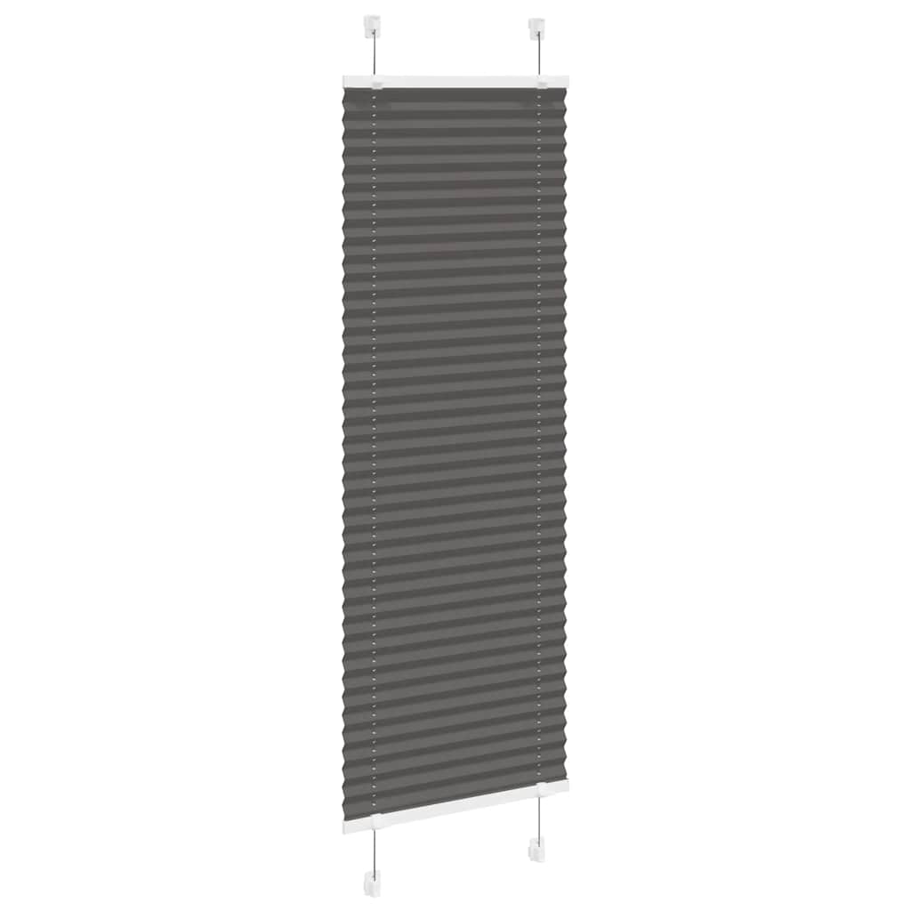 Roleta Plisowana Czarna 40X150 Cm Szerokość Tkaniny 39,4Cm