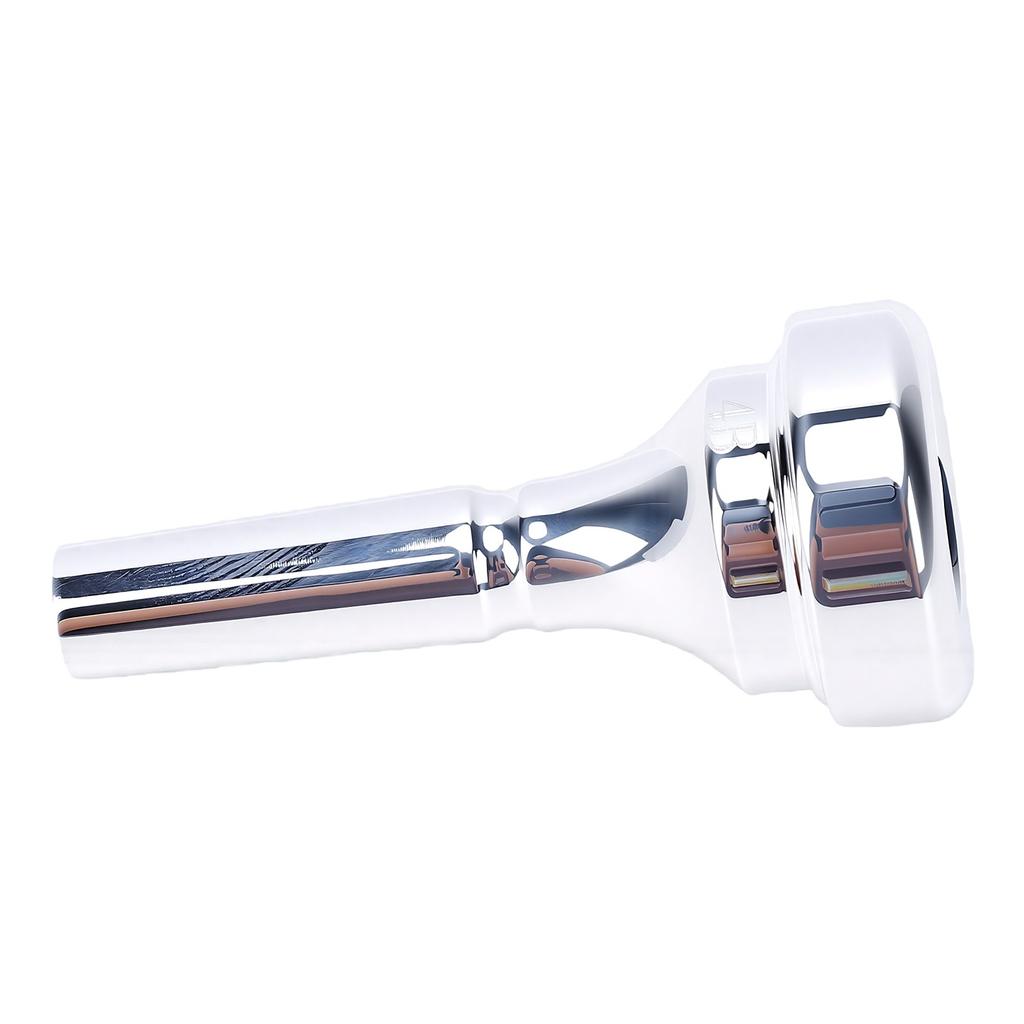 Cornet Mouthpiece Silver Plated Brass Instrument Accessory for Beginner Blowing Adult Practice