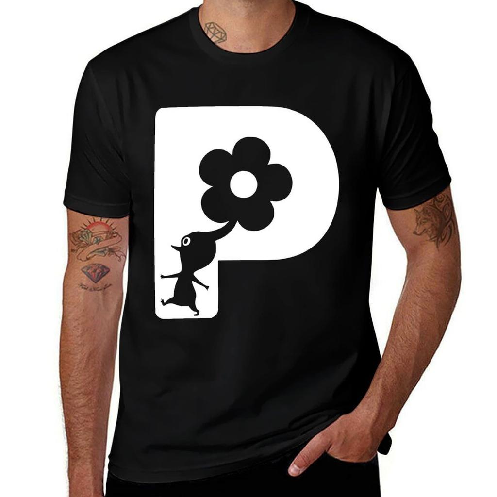 Pikmin HD Logo TShirt Large Size Loose Casual Tee