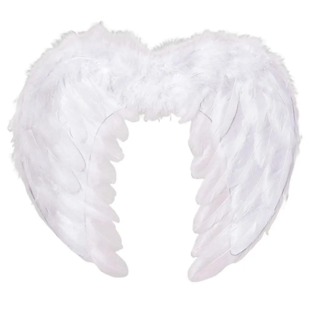 Creative White Feather Wings Handmade Party Props Cosplay Little Wings Black Angel Wings Christmas