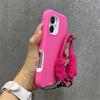 2 in 1 Thickened Hybrid Armor Bumper with Bracelet Wrist Strap Case For iPhone 16 Pro Max Plus 17Air Anti-slip Shockproof Cover