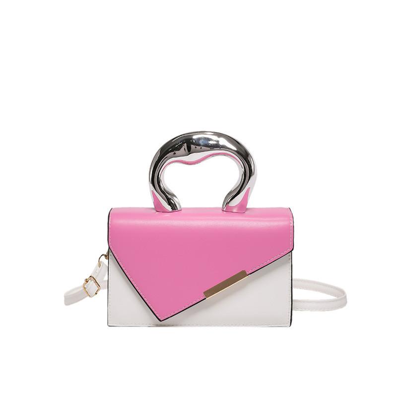 Stylish Colorblock Feminine Handbag Trendy Spring Casual Small Crossbody Purse