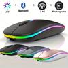 Wireless Mouse Rechargeable Silent LED Backlit Mice Computer Mous 2.4Ghz Receiver Bluetooth Dual Mode Optical Mice For PC Laptop