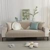Four Seasons Universal Quilted Washed Cotton Embroidered Sofa Cushion Korean Simple Flower Non-Slip Sofa Cushion Cover