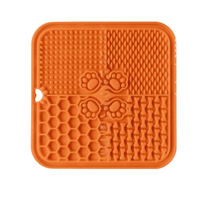 Pet Lick Mat Soft Silicone Prevent Choking Relieve Throat Sickness Cat Slow Eating Dish with Skid