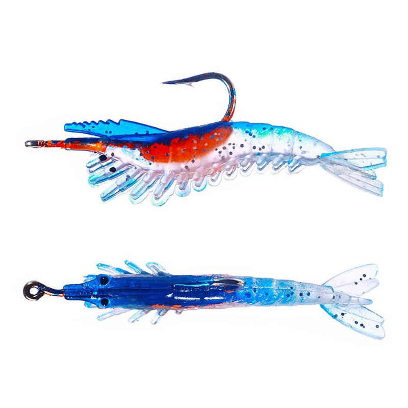 Lure Soft Bait6cm3gPewter Shrimp5Only Bionic Fake Bait for Sea Bass and Universal Freshwater and Saltwater Fishing Lure