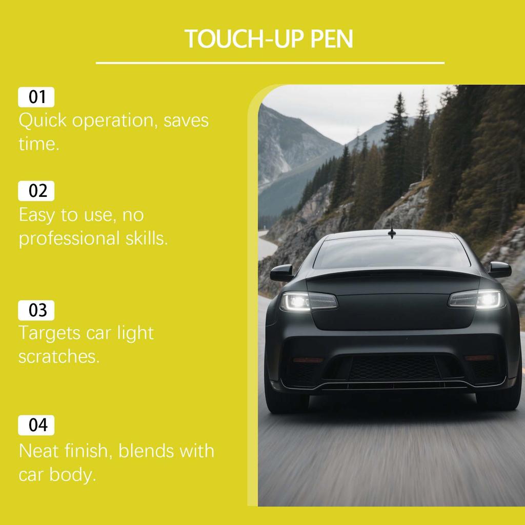 Car Pen  Car Pen  Two-in-one Car Paint Scratch Remover Pen 12ml