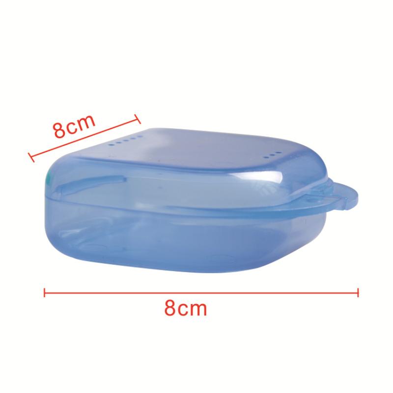 1Pcs Plastic Retainer Case Dental Denture Box Portable Braces Orthodontic Case Dental Retainer Box For Old People