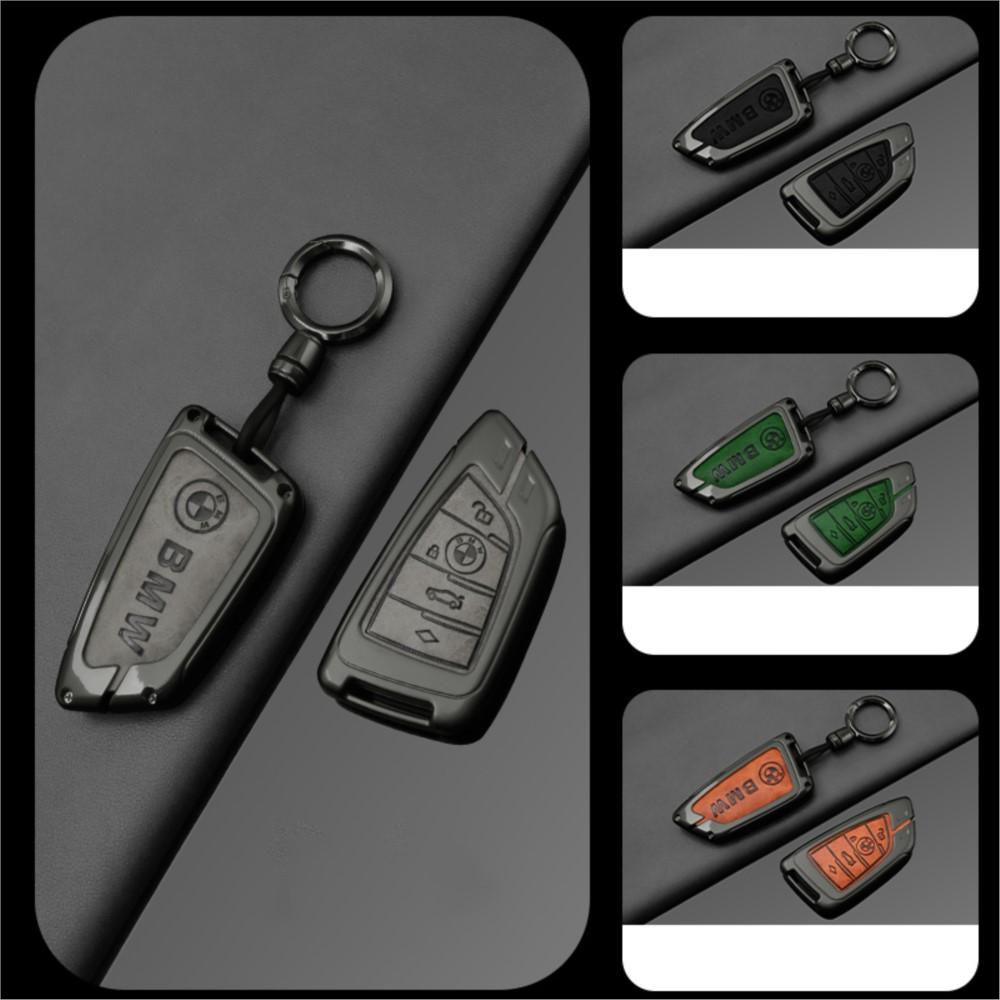 WKRA1 New Leather Car Key Case For BMW 1 3 5 7 Series X1 X3 X4 X5 F10 F15 F16 F20 F30 F18 F25 M3 M4 E34 Keychain Holder Accessories