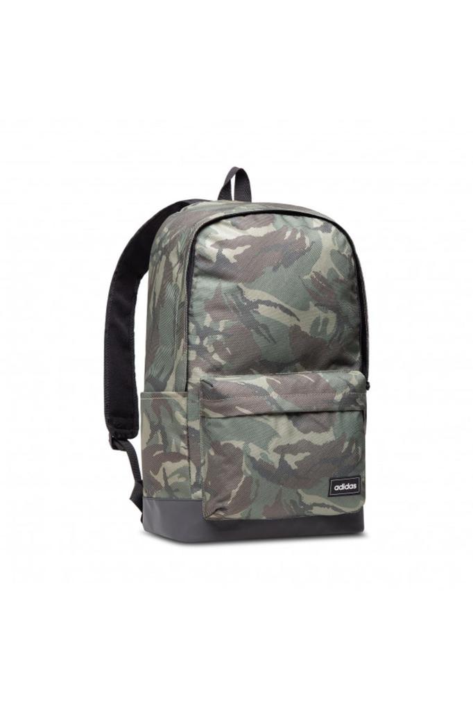 Adidas Classic Prime Green Camo Backpack Dark Brown KMI72, Top Multicolor/Black/Orbit Green/Green Oxide, Bottom (H30037)