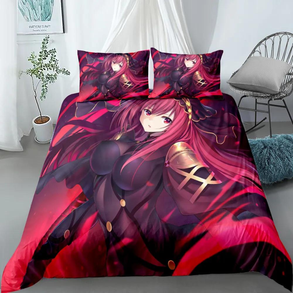Zero Fairy Bedding Set King Queen Double Full Twin Single Size Duvet Cover Pillow Case fate Bed Linen Set Duvet Cover Bed Set