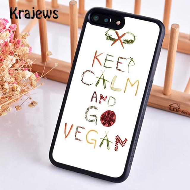 

Krajews Vegan Vegetarian Quote Phone Case Cover For iPhone 17 Air 16 15 14 plus 11 12 13 pro max coque Shell Fundas iPhone 13