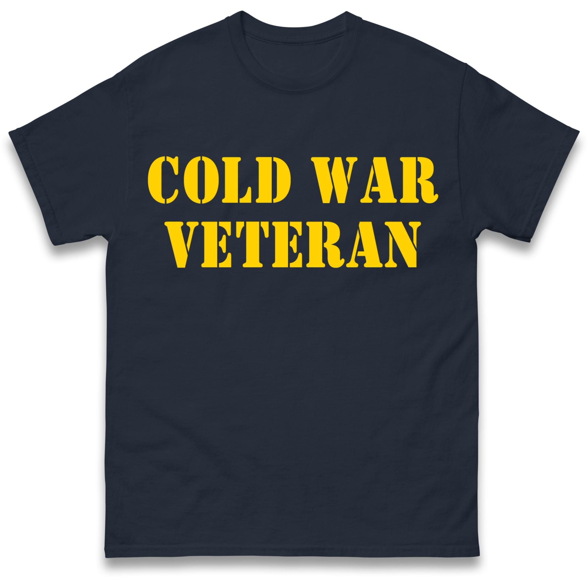 Cold War Veteran T Shirt Tshirt Mens Womens Unisex Tops Tees 4XL