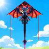 Dragon Kite With Polyester Material And Glass Fiber Frame For Kids And Outdoor Flying
