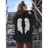 Schöner Engel Flügel Damen Hoodie Warm und Bequem Lässiger Hoodie Mode Klassisch Straße Outdoor Sport Hoodie Locker