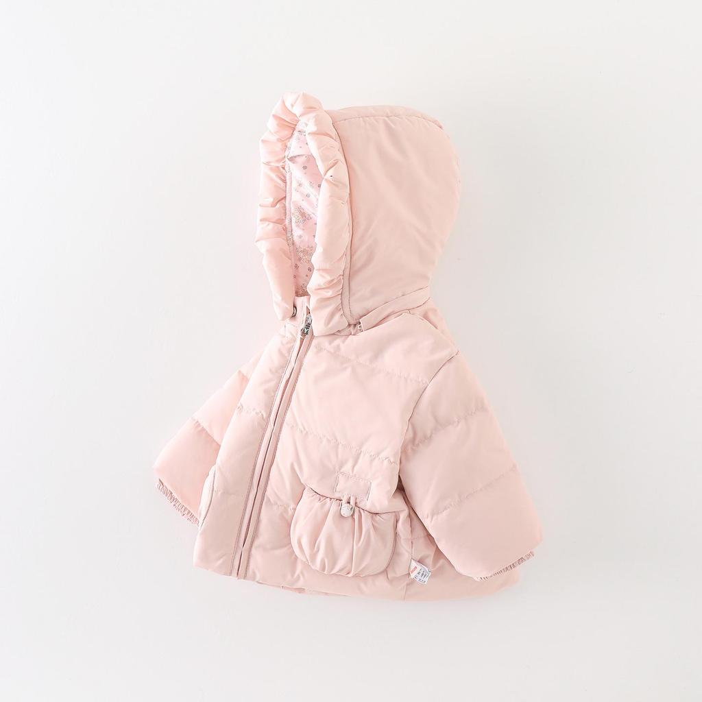 Toddler Girls' Fleece-Lined Winter Down Jacket 2025 - Thick, Warm White Duck Down Coat