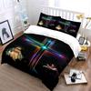 Neon cross and figures. Bedding sets Duvet cover sets Duvet covers Pillowcases(1*Duvet Cover 2*Pillowcases without duvet insert)