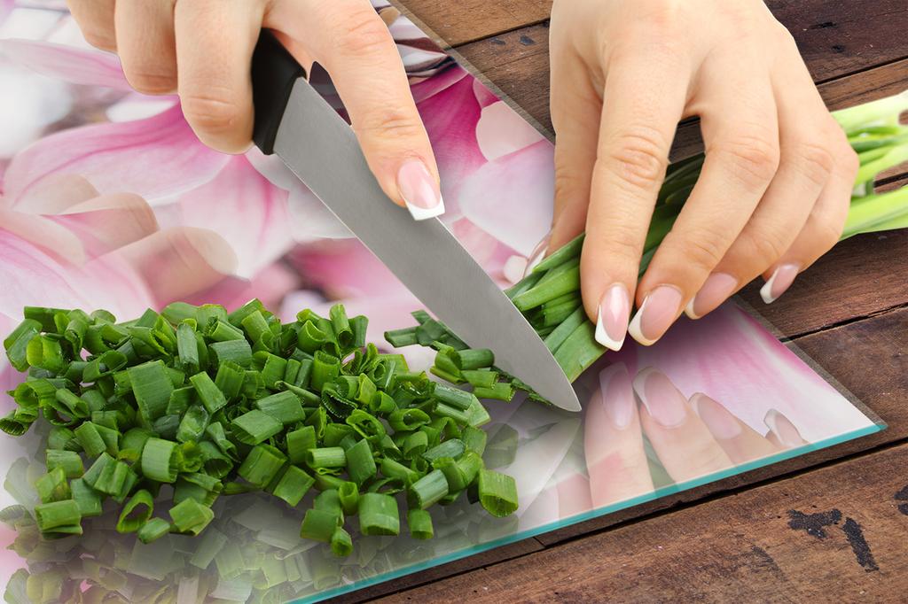 GLASS CUTTING BOARD 45x52 Flower