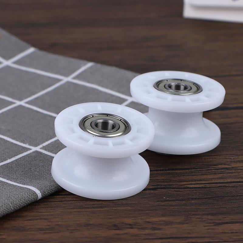 1 Stücke Mechanische Riemenscheibe Rillenrad 608Zz Doppellager Rollenscheibe Rad Runde Radrolle 8*42*24 Mm