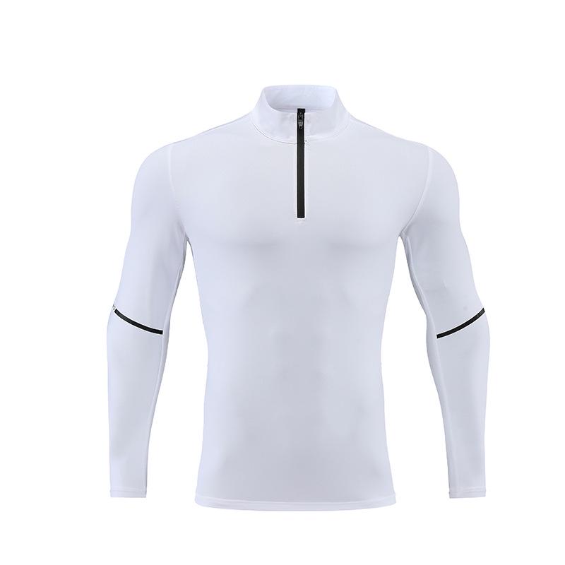 Quick Dry Half-Zip Long Sleeve Running Shirt with Moisture-Wicking Technology