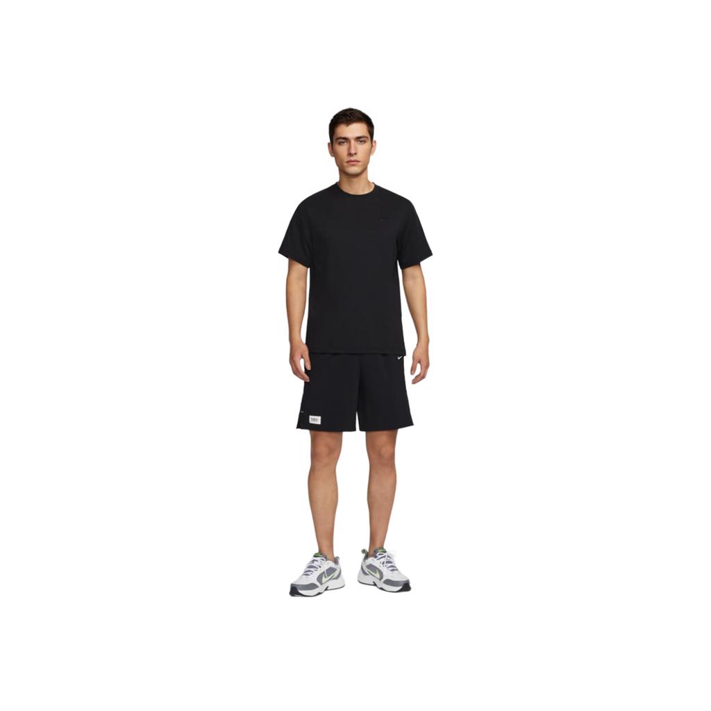 Nike Logo Print Drawstring Straight-Leg Low-Rise Sports Shorts Men Bottoms Black FQ0349-010