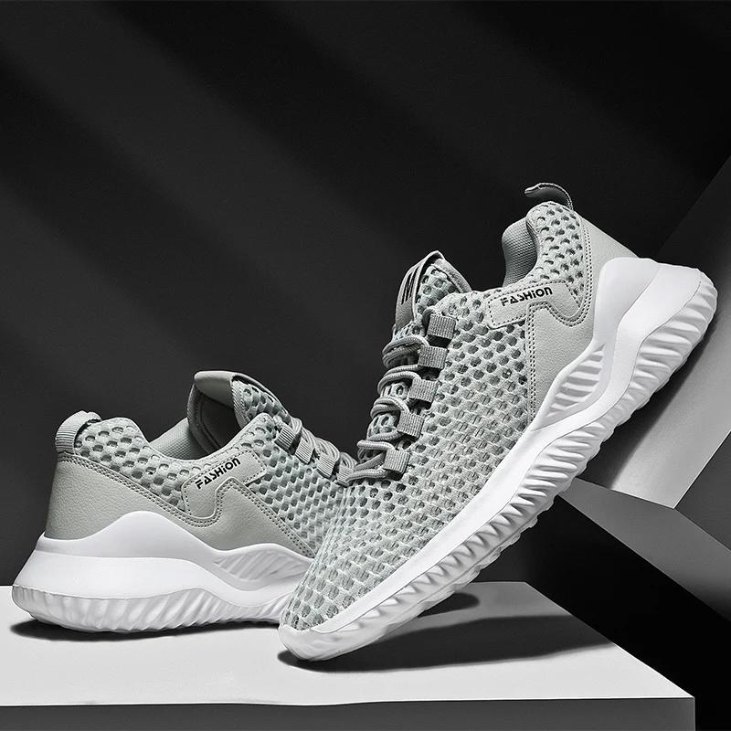 

YRZL Мужские кроссовки сетчатые дышащие кроссовки для бега мужские повседневные спортивные кроссовки для мужчин кроссовки удобные тренировочные теннисные мужские туфли 43