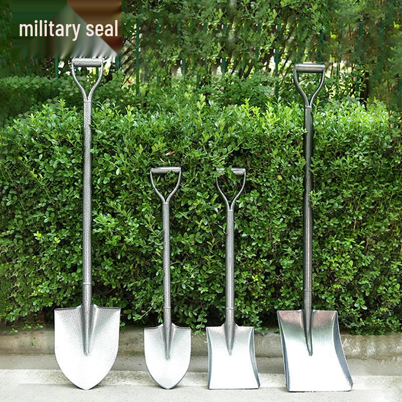 Manganese Steel Iron Shovel for Gardening - Heavy Duty Tool for Planting, Digging, and Outdoor Use