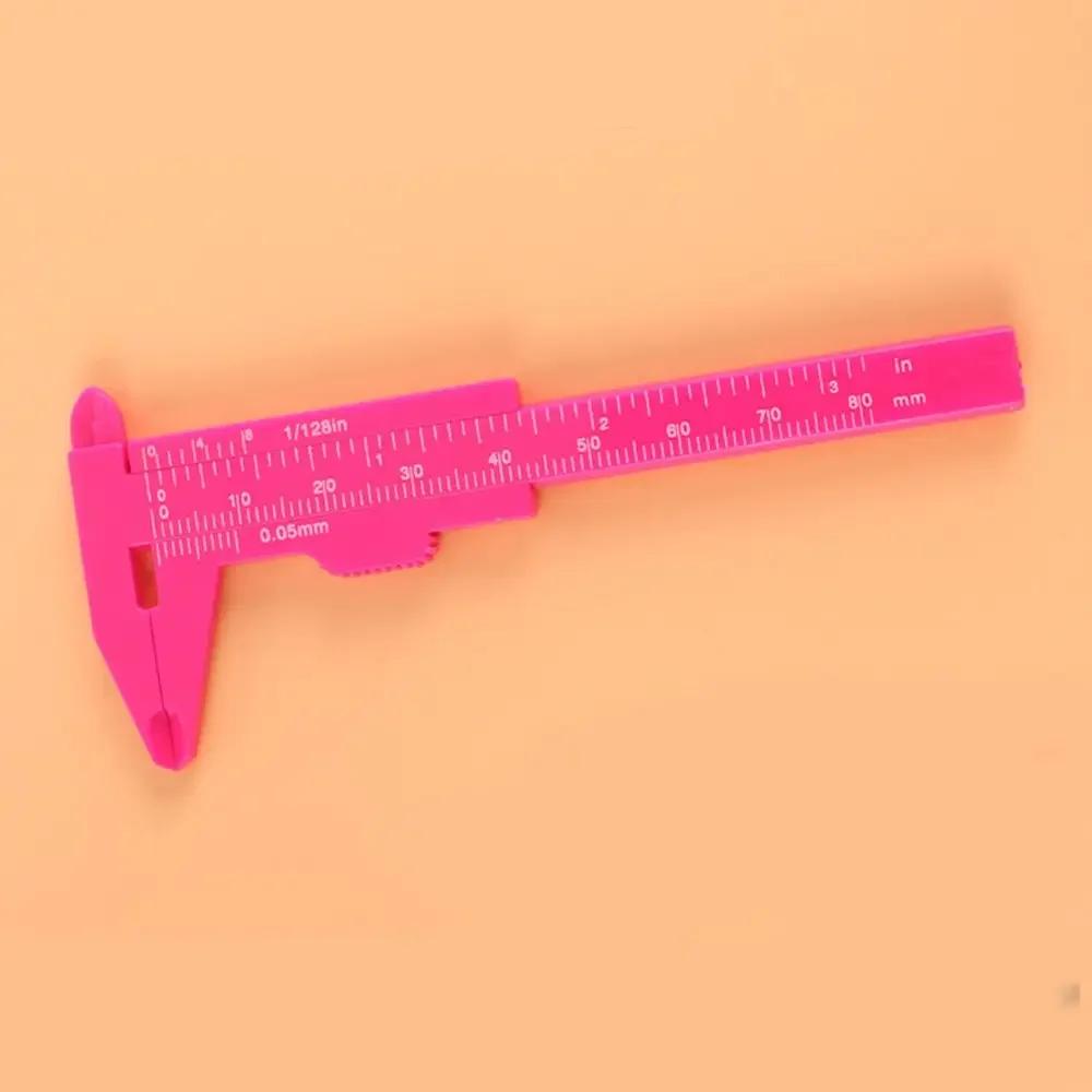Measurement Tools Tattoo Microblading Caliper Portable 80mm Plastic Eyebrow Measuring Vernier Caliper Ruler Permanent Makeup