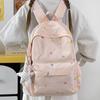 Schoolbag1011 New Girl Backpack Cute Sweet Large Capacity Lightweight Backpack Star Moon Trend Commuter Leisure Backpack