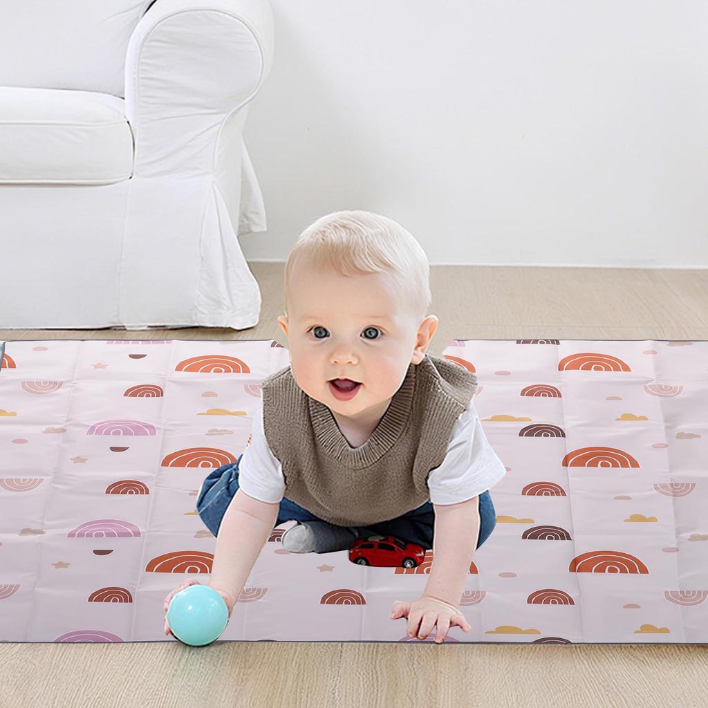Baby Play Mat Anti Slip Water Proof Grime Proof Multipurpose Portable Baby Floor Mat for High Chair Picnic Crawling