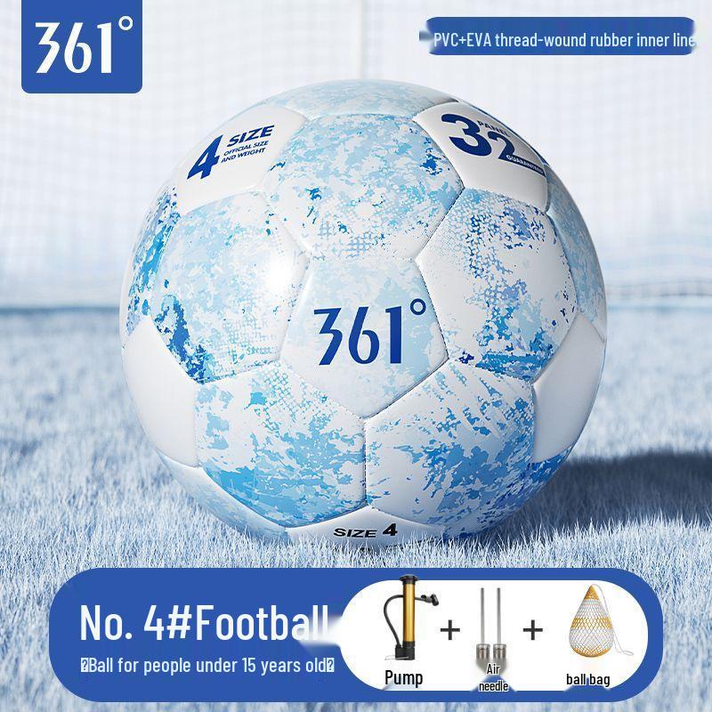 

361 Degrees Ink Wash Series: Size 4-5 Football for Students & World Cup Fans - Suitable for Kindergarten to Junior High. Size 4 синій