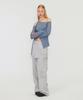 Daiaegeuneol Unbalance Slit Top (Blue Gray)
