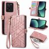 Zipper Cards Solt Wallet Leather Case For XiaoMi RedMi Note 13 Pro Plus 12 11S 10 10S 12T 13T Ultra Strap Bag Pocket Purse Cover